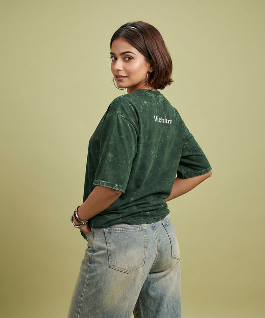 GREEN TERRAIN | UNISEX ACID WASH OVERSIZED T-SHIRT