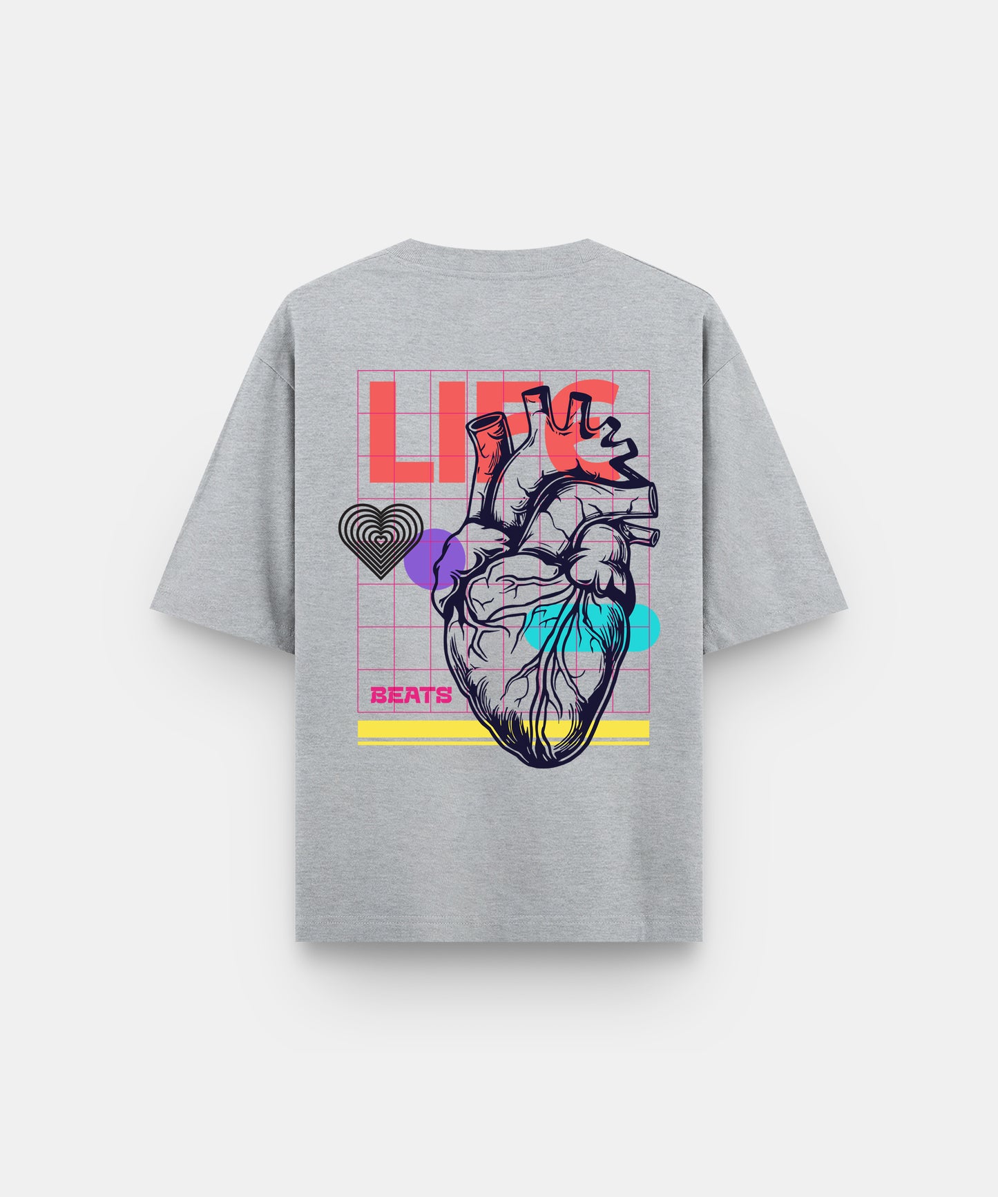 LIFE BEATS | UNISEX OVERSIZED T-SHIRT