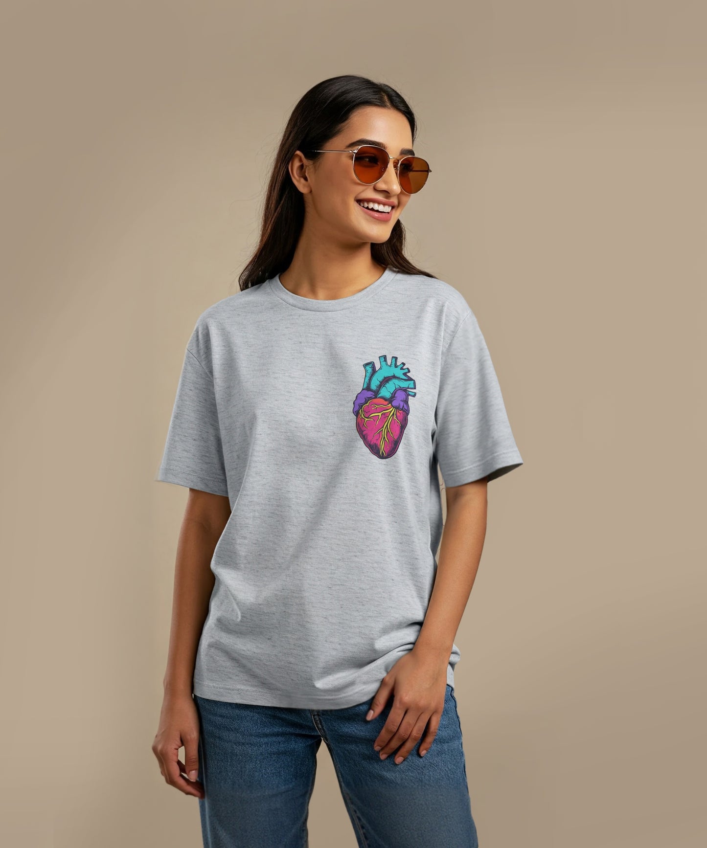LIFE BEATS | UNISEX OVERSIZED T-SHIRT
