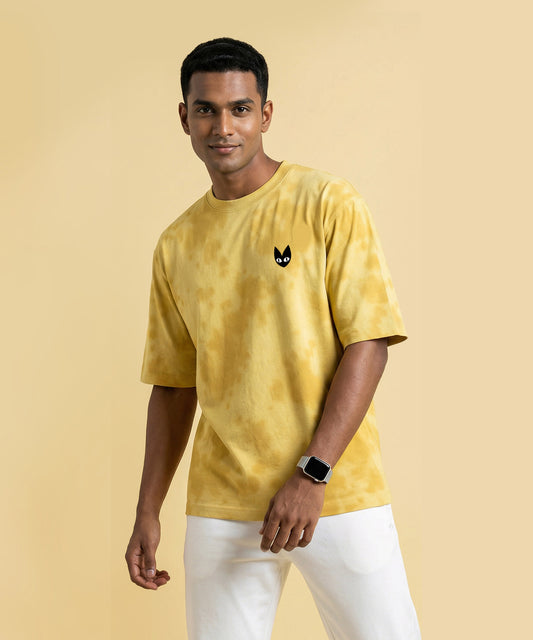YELLOW DUST | UNISEX TIE DYE OVERSIZED T-SHIRT