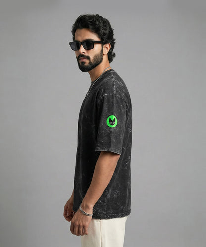 BLACK CARBON | UNISEX ACID WASH OVERSIZED T-SHIRT