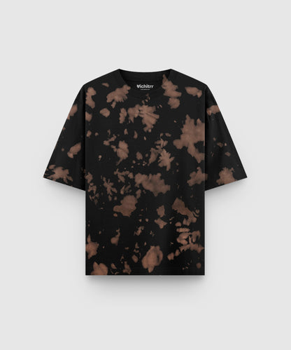 BROWN ECHO | UNISEX TIE DYE OVERSIZED T-SHIRT