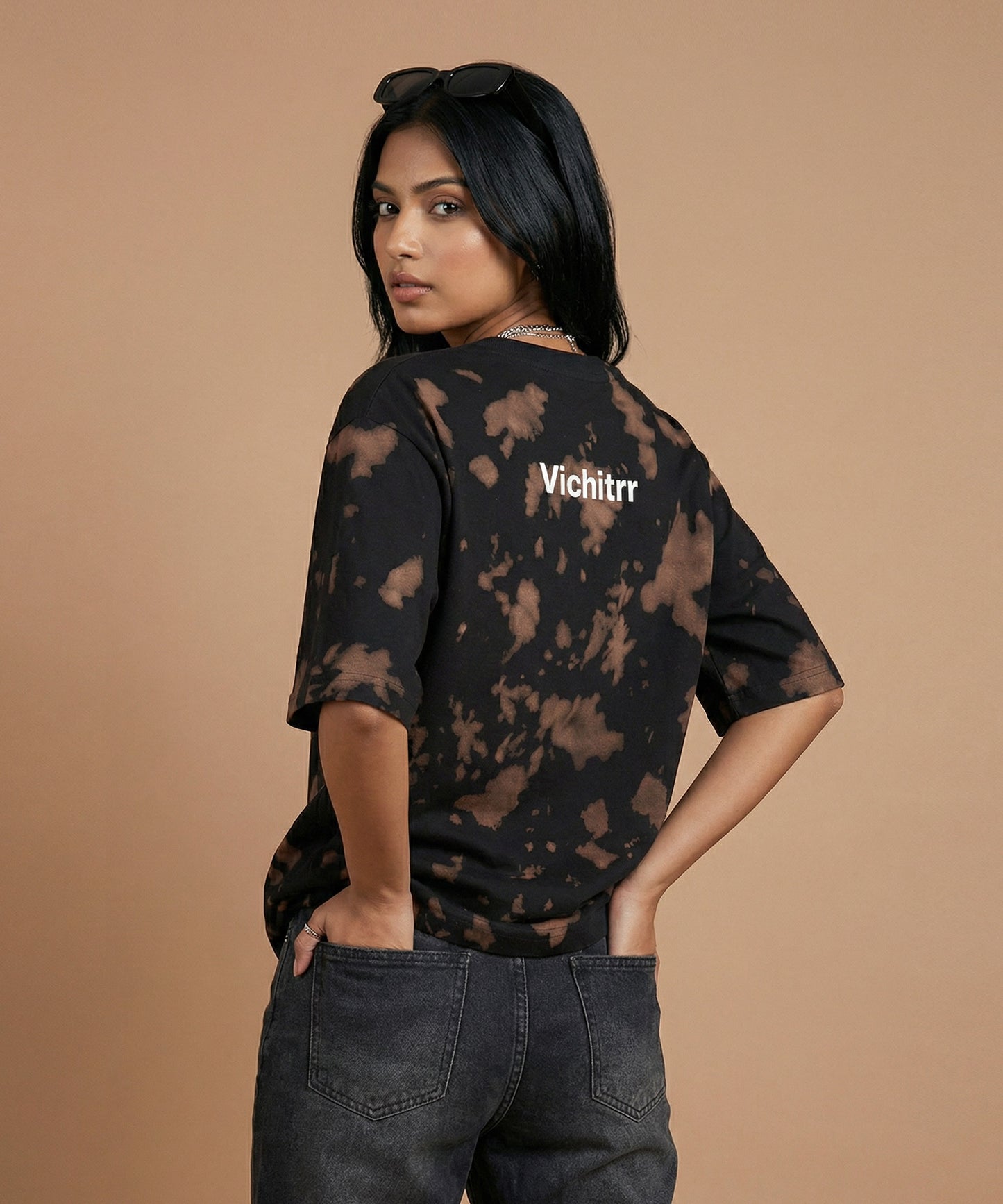 BROWN ECHO | UNISEX TIE DYE OVERSIZED T-SHIRT