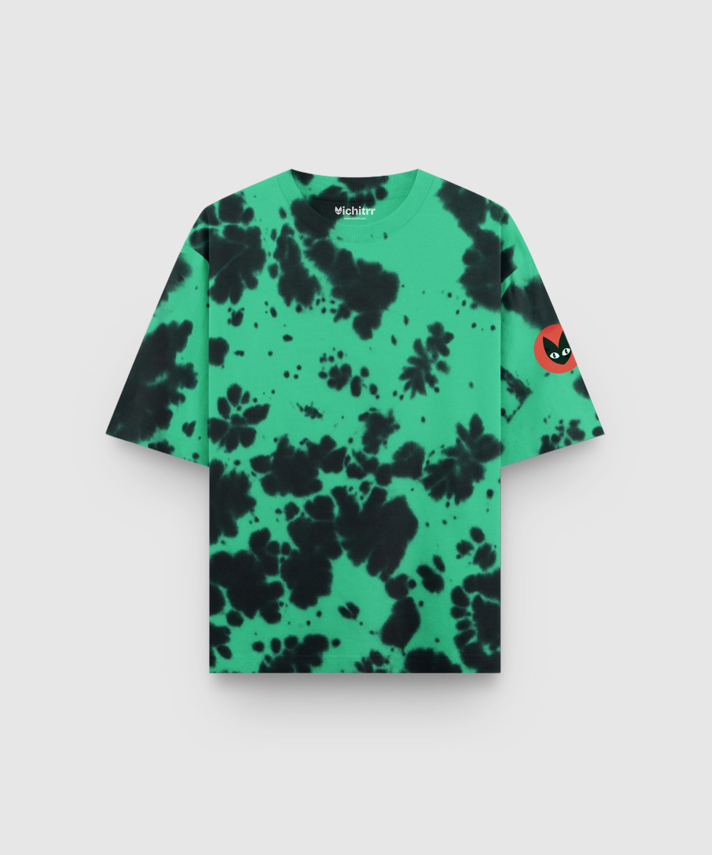 GREEN MIRAGE | UNISEX TIE DYE OVERSIZED T-SHIRT