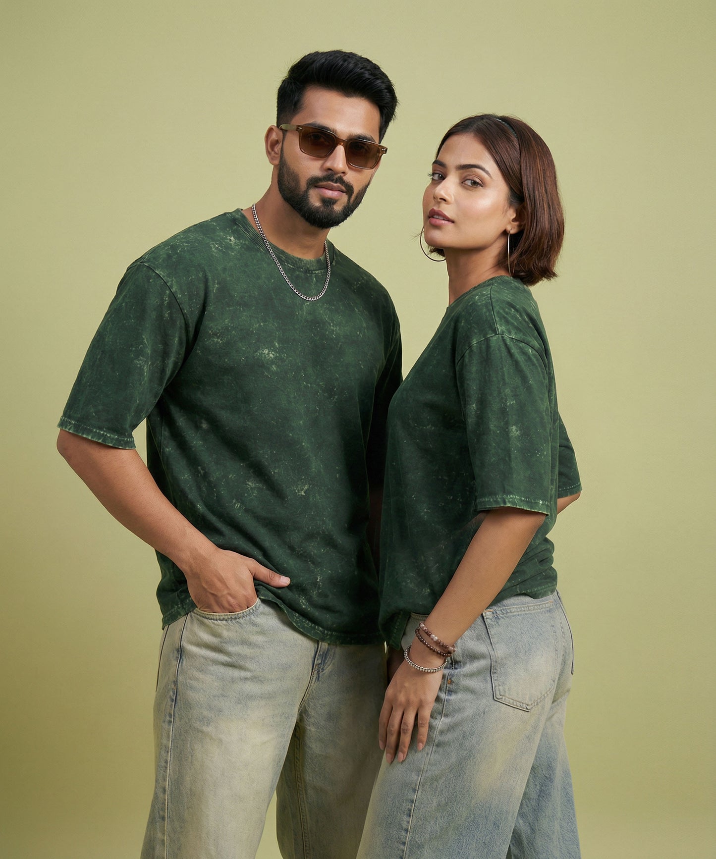 GREEN TERRAIN | UNISEX ACID WASH OVERSIZED T-SHIRT