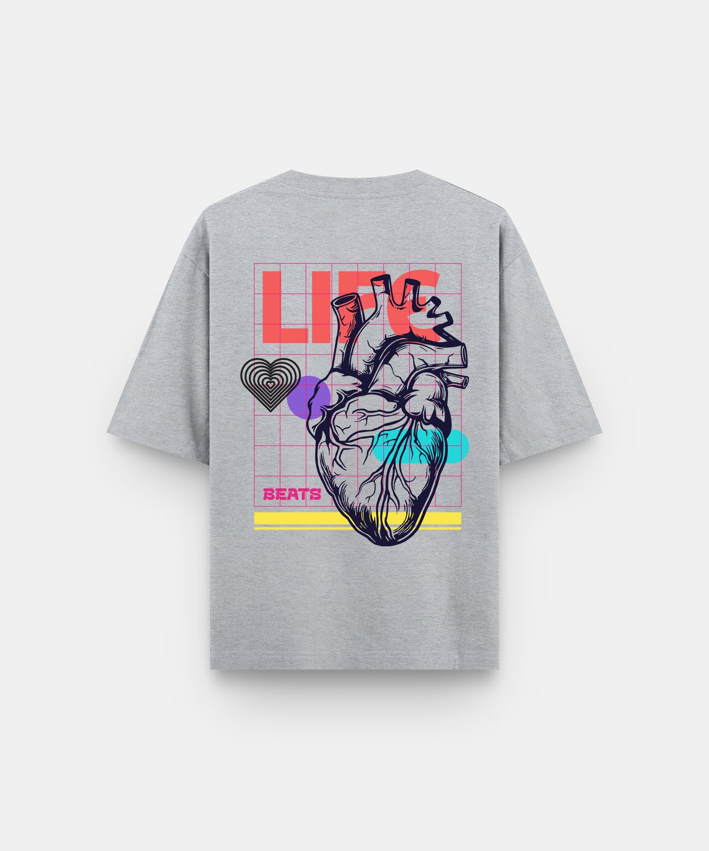 LIFE BEATS | UNISEX OVERSIZED T-SHIRT