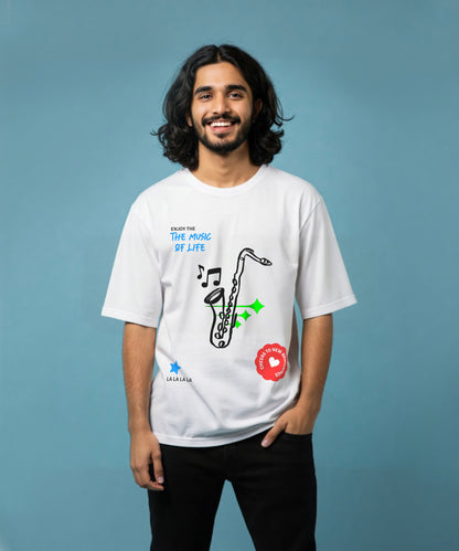 MUSIC OF LIFE | UNISEX OVERSIZED T-SHIRT