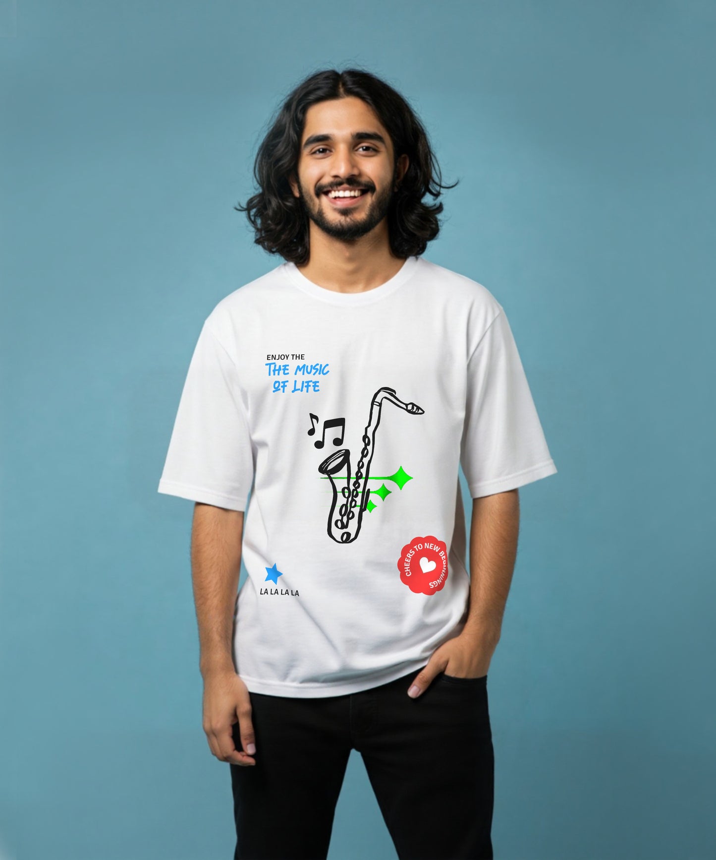MUSIC OF LIFE | UNISEX OVERSIZED T-SHIRT