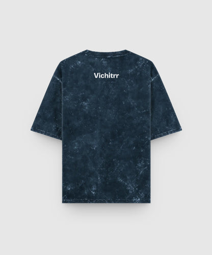 NAVY FLUX | UNISEX ACID WASH OVERSIZED T-SHIRT