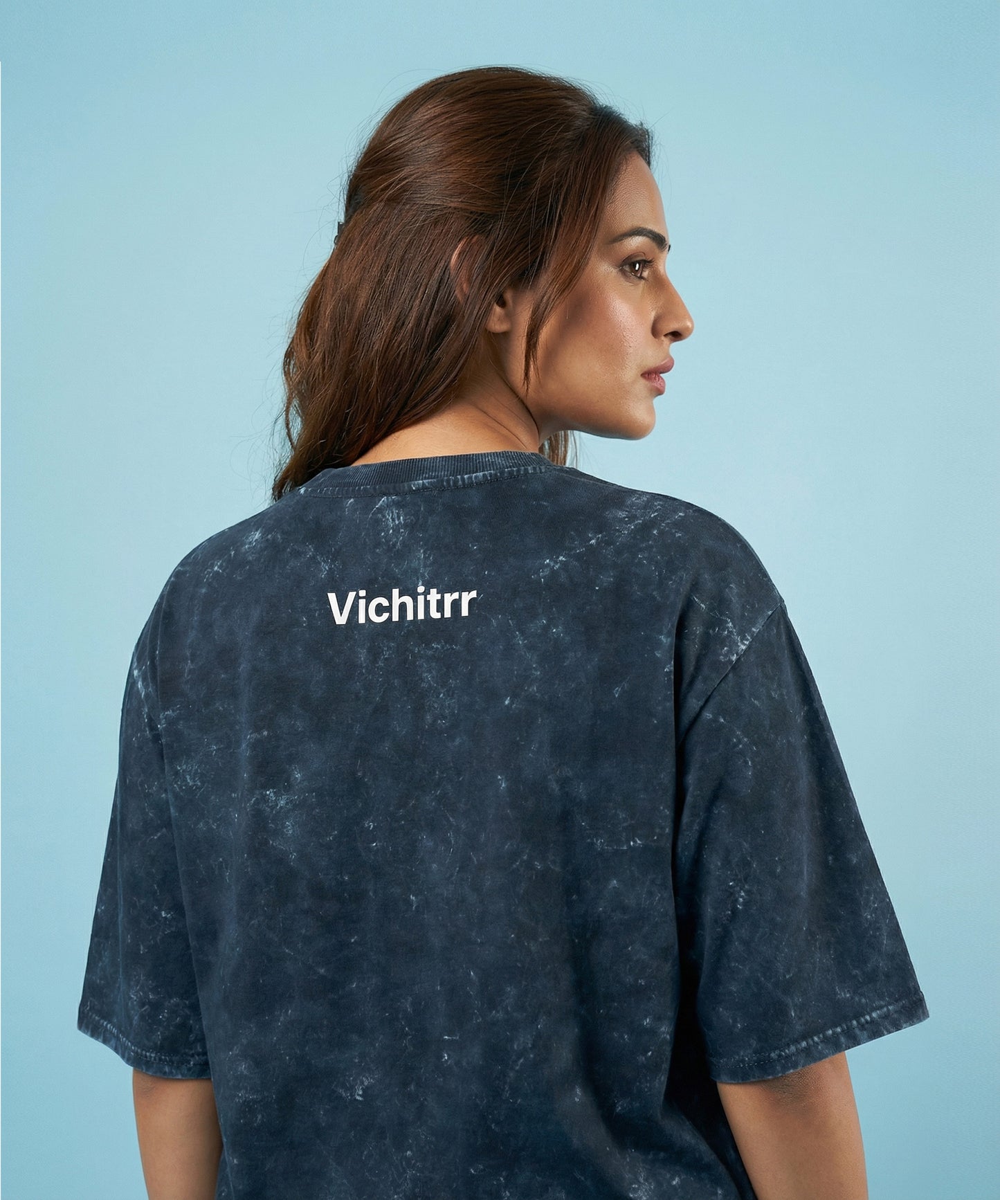 NAVY FLUX | UNISEX ACID WASH OVERSIZED T-SHIRT