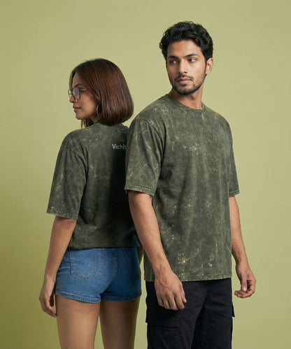 OLIVE OXIDE | UNISEX ACID WASH OVERSIZED T-SHIRT