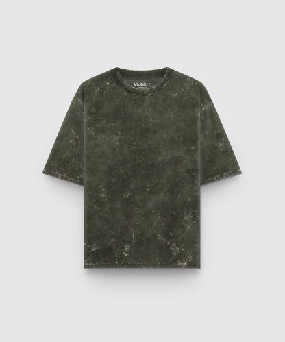 OLIVE OXIDE | UNISEX ACID WASH OVERSIZED T-SHIRT