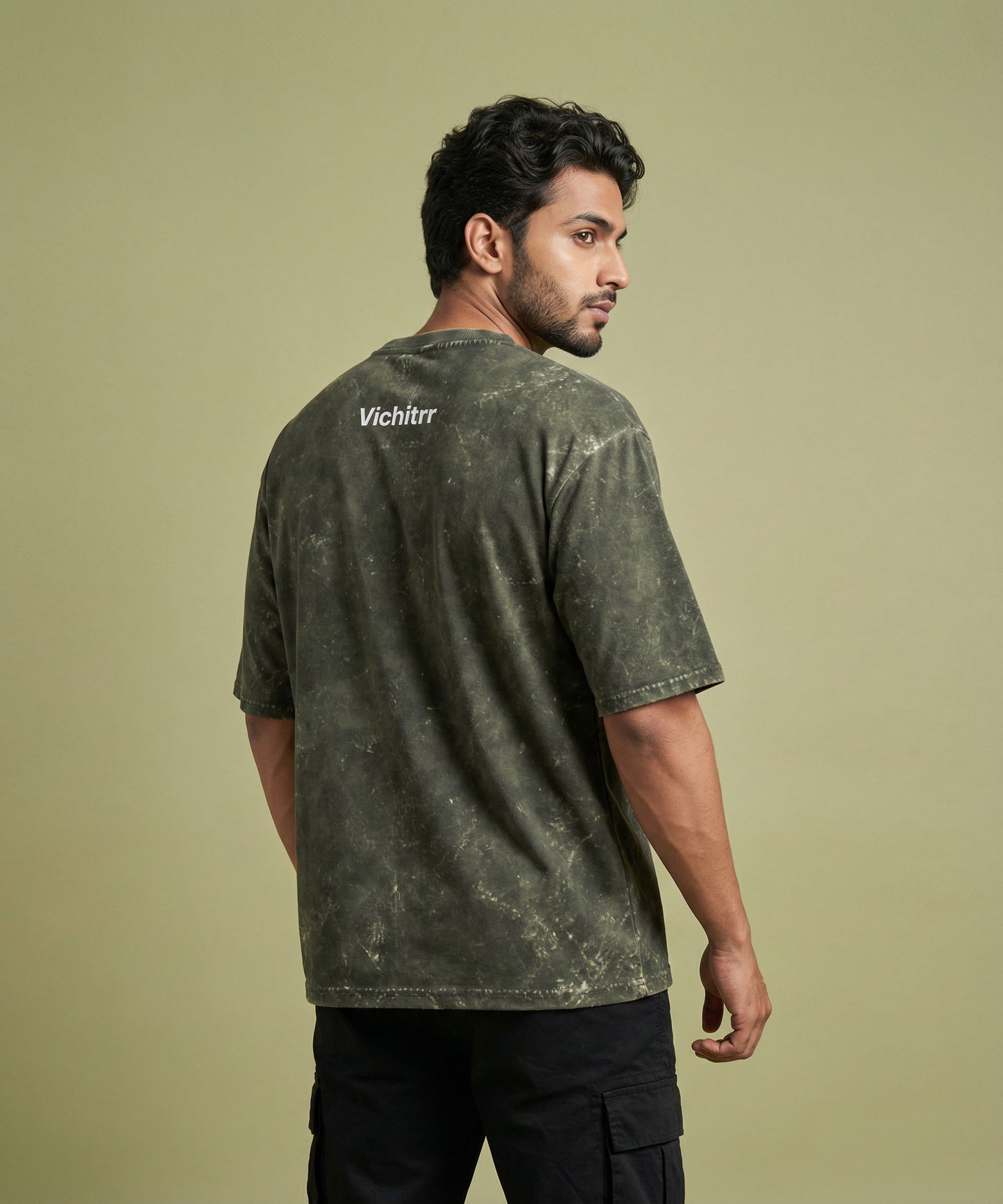 OLIVE OXIDE | UNISEX ACID WASH OVERSIZED T-SHIRT