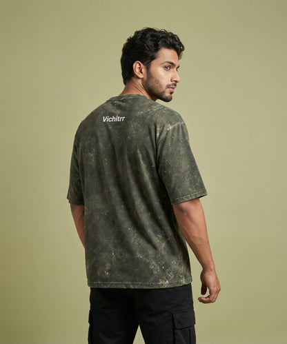 OLIVE OXIDE | UNISEX ACID WASH OVERSIZED T-SHIRT