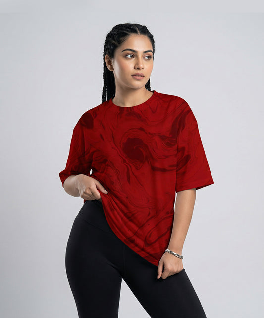 RED PLASMA | UNISEX OVERSIZED FIT T-SHIRT