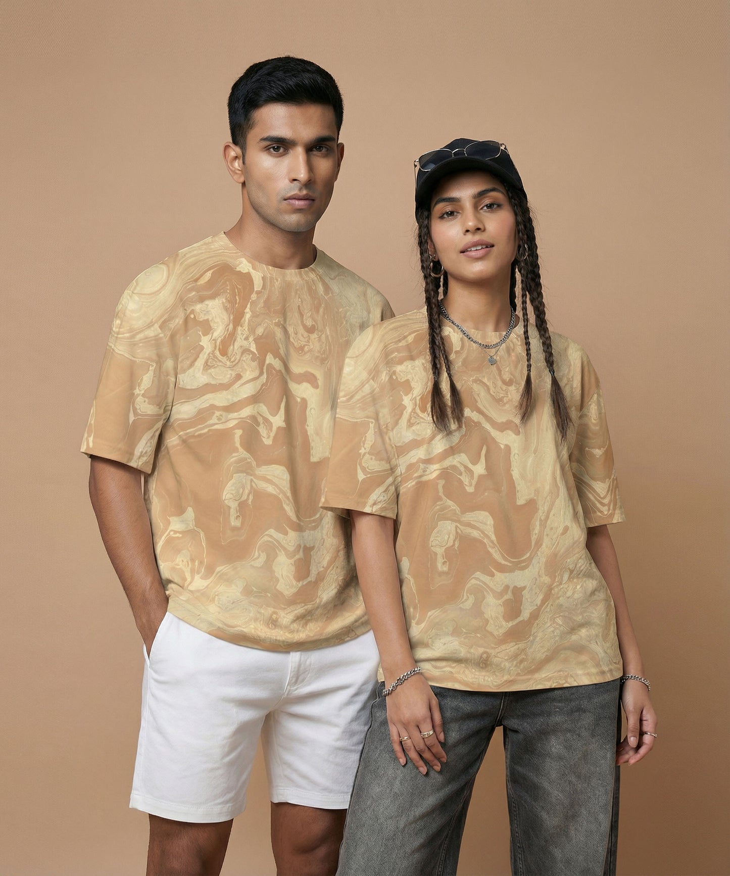 TAN OASIS | UNISEX OVERSIZED FIT T-SHIRT