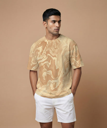 TAN OASIS | UNISEX OVERSIZED FIT T-SHIRT