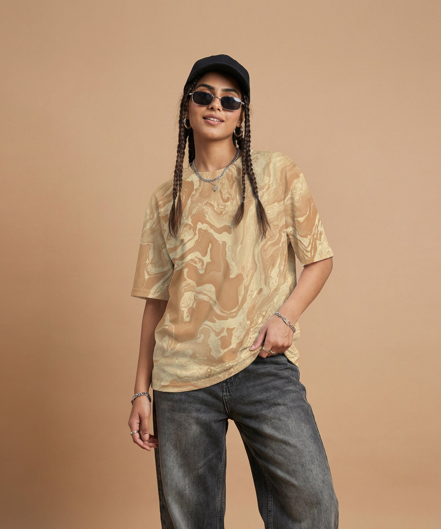 TAN OASIS | UNISEX OVERSIZED FIT T-SHIRT