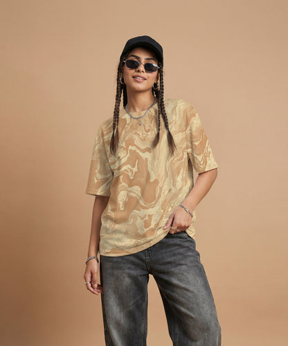 TAN OASIS | UNISEX OVERSIZED FIT T-SHIRT