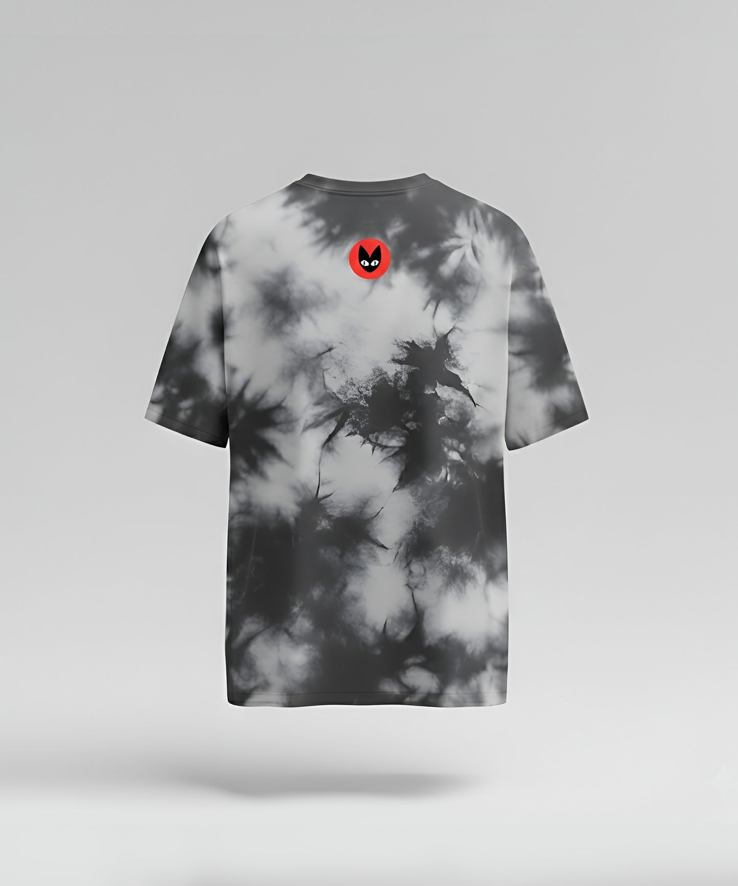 WHITE GLITCH | UNISEX TIE DYE OVRESIZED T-SHIRT